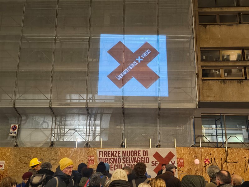 Un momento del blitz