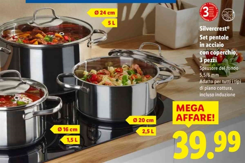 Set pentole Silvercrest: qualità accessibile a tutti