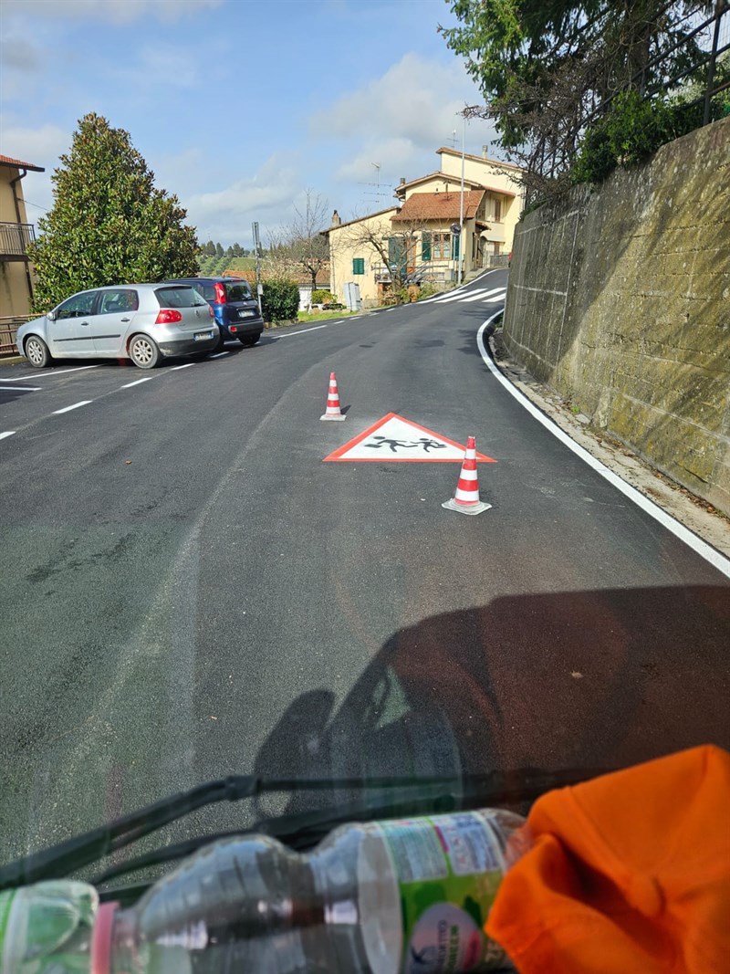 Nuove asfaltature a Santa Brigida