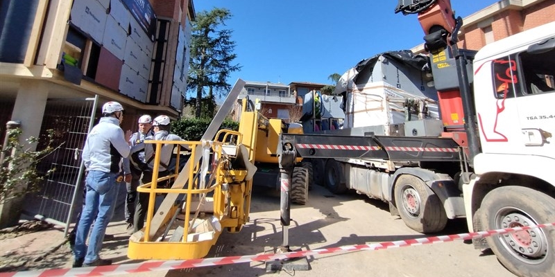 I lavori agli alloggi