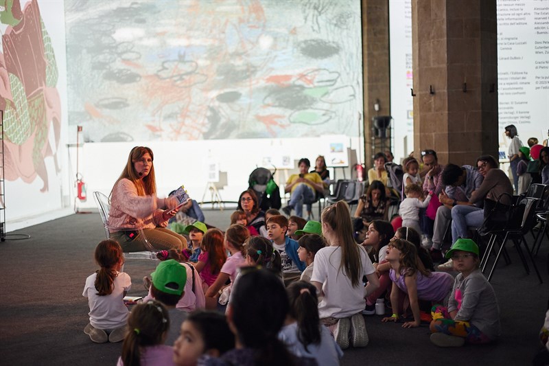 Un momento del festival dei bambini