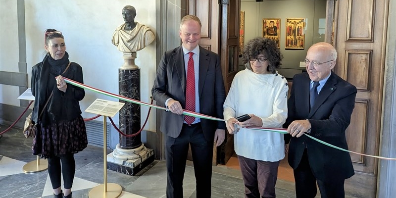 L'inaugurazione della rinnovata sala