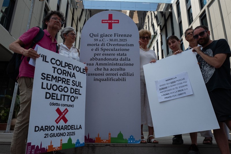 Un momento del flash mob