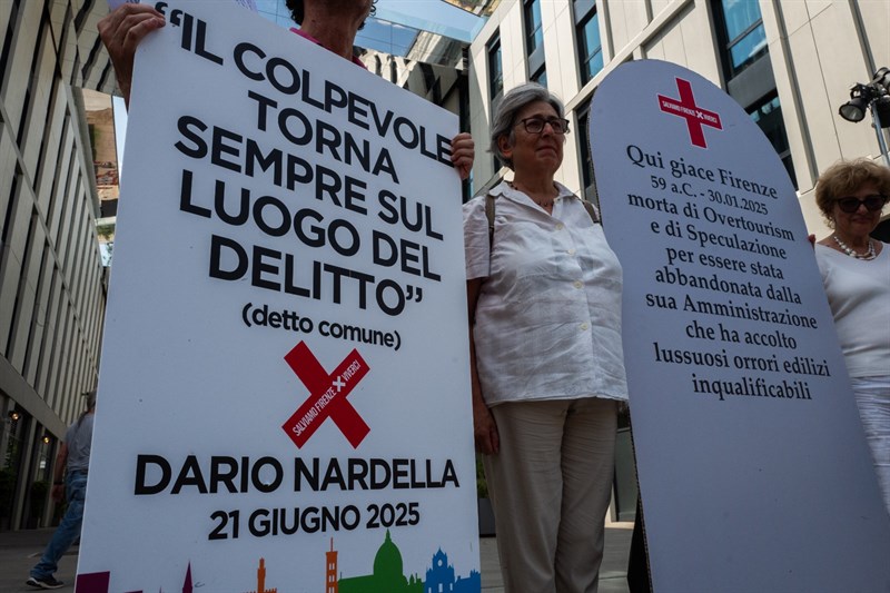 Un momento del flash mob