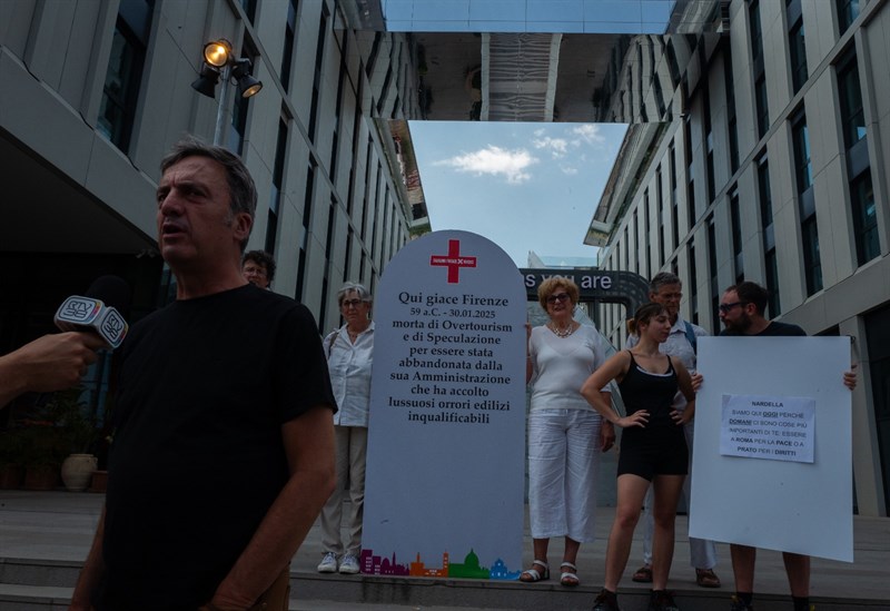 Un momento del flash mob