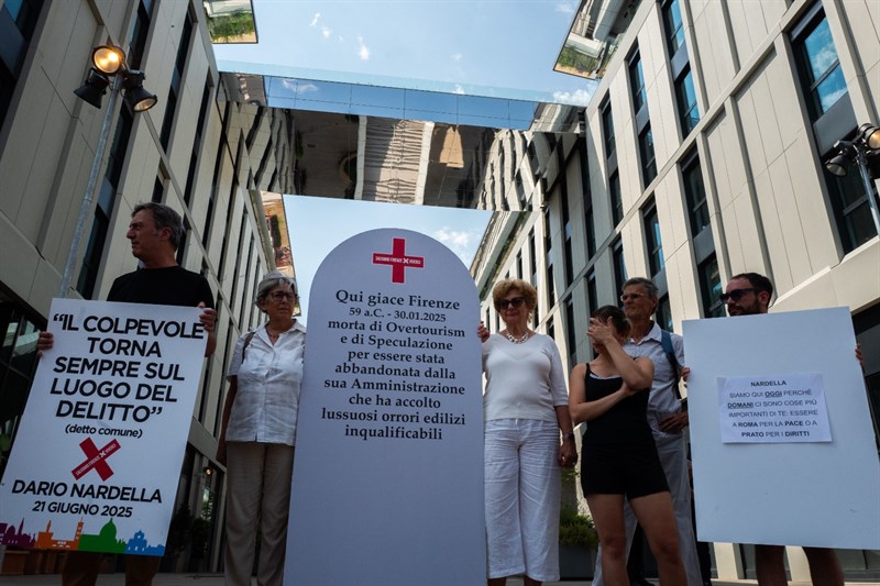 Un momento del flash mob