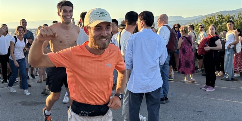 L'arrivo al piazzale Michelangelo