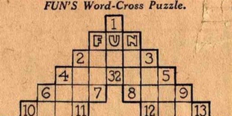1913 . Nasce il primo cruciverba