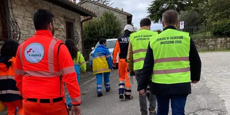 Calenzano, esercitazione di Protezione civile, prova di evacuazione a La Regina del bosco