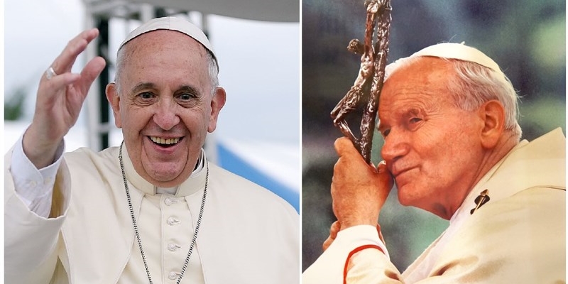 Papa Francesco e S. Giovanni Paolo II°