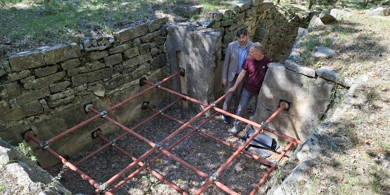 Una foto dello scavo