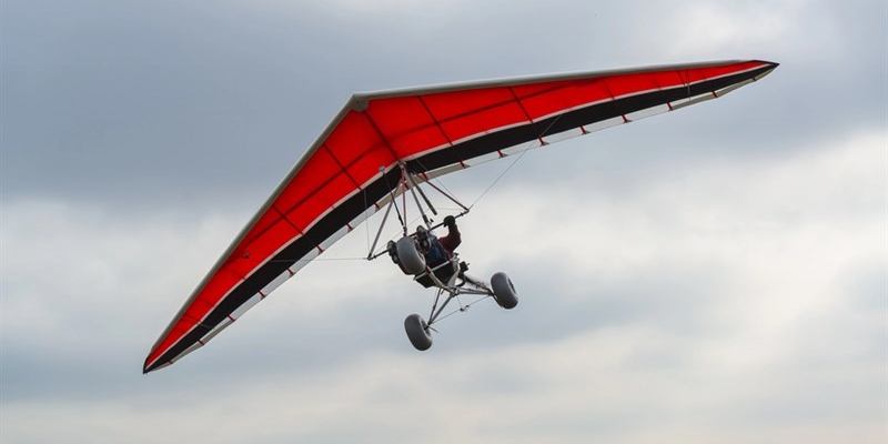 Un deltaplano a Calenzano