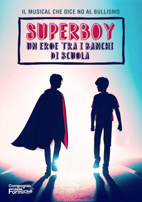 Un taglio della locandina dello spettacolo "Superboy"
