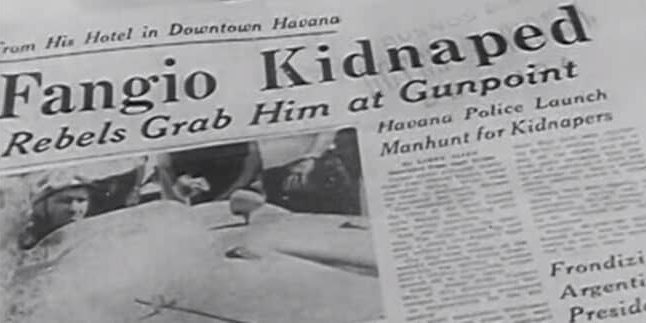 1958 - I ribelli cubani rapiscono Manuel Fangio