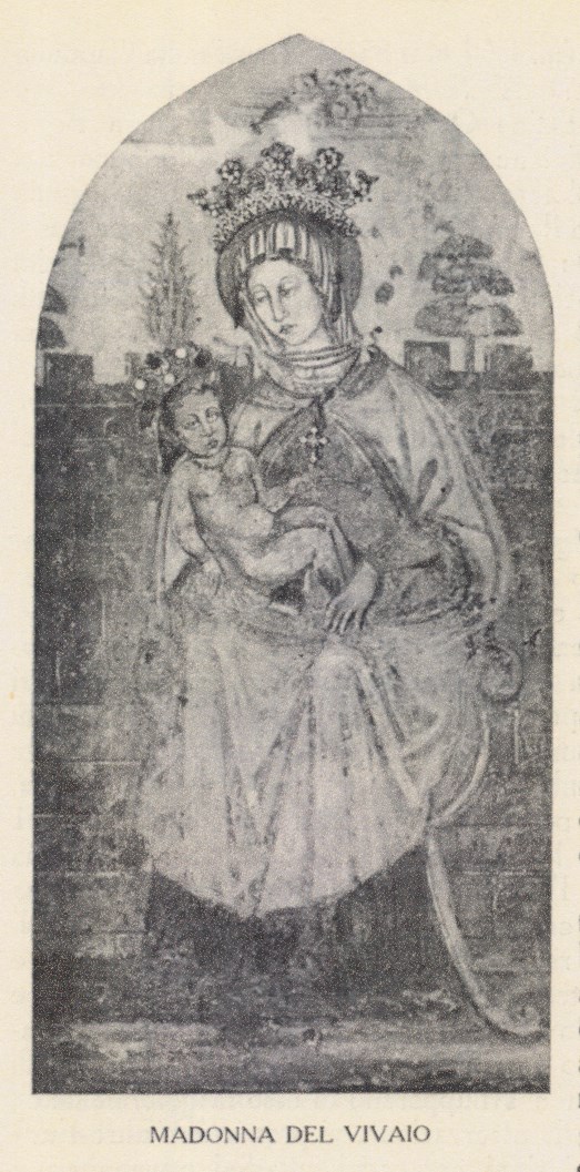 L’antichissima immagine della Madonna del Vivaio ( Foto A. Ungania – archivio A.Giovannini) 
