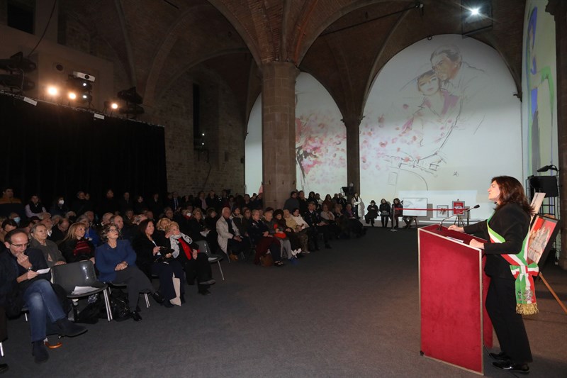 il ricordo in Sala d'Arme