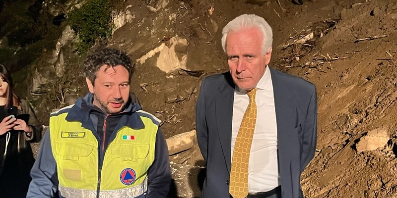 Giani a Marradi con il Sindaco Triberti