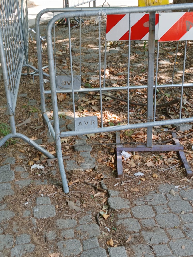 L'area da ripristinare... da un anno