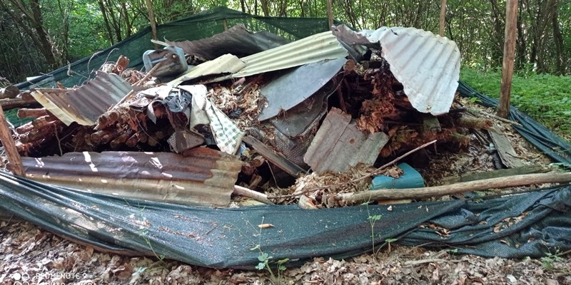 Discarica "abbandonata" a Monte Giovi. Da quattro anni il materiale lasciato in mezzo al bosco