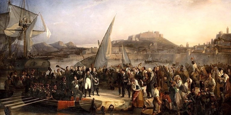 Napoleone fugge dall'isola d'Elba