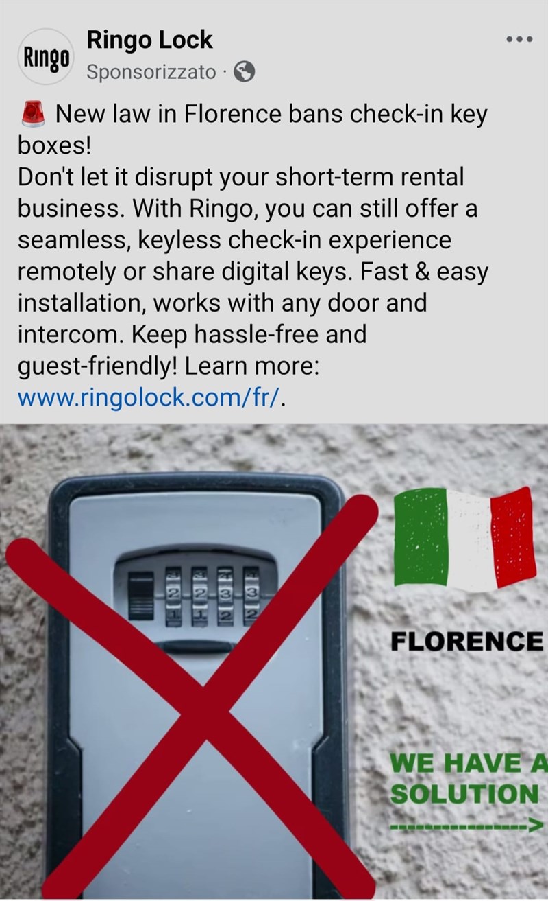 La pubblicità contro la legge fiorentina