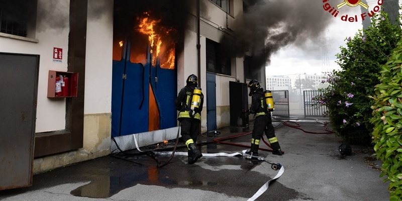 il luogo dell'incendio