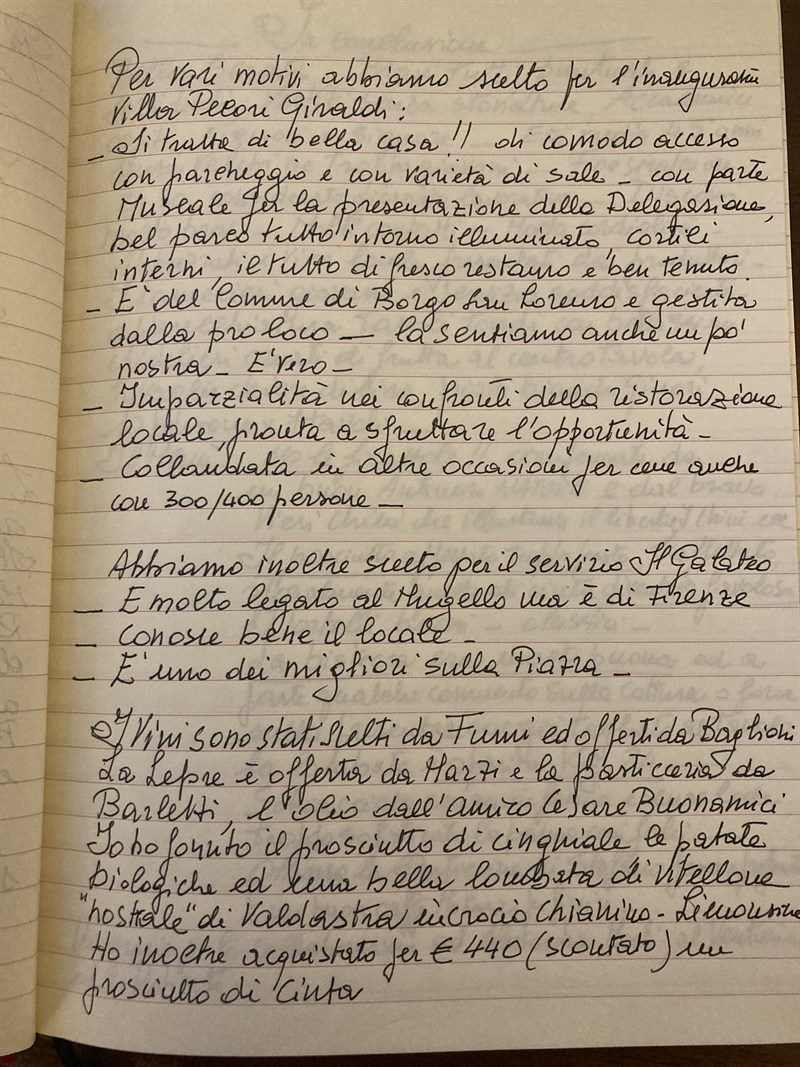 Pag. 3 manoscritto di Adriano Borgioli