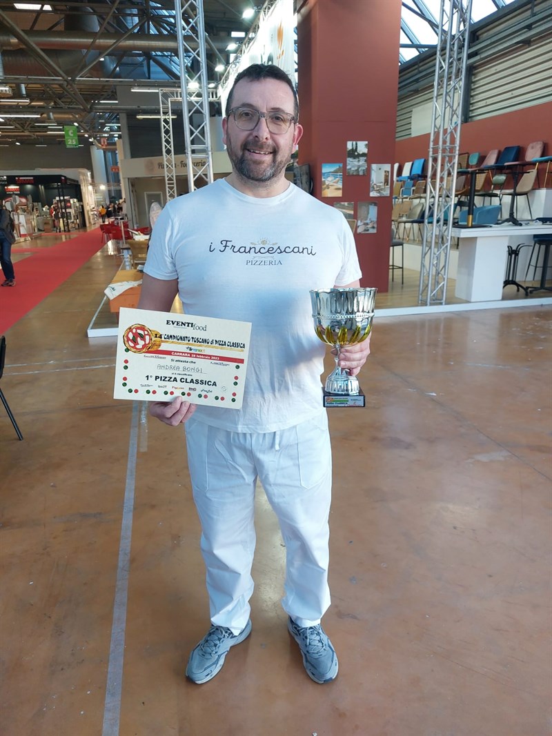 Andrea Bongi, campione toscano di pizza classica