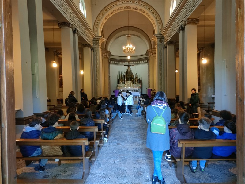 La visita alla chiesa di Santa Maria a Olmi.
