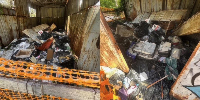 Continuano i conferimenti abusivi al casotto ANAS della Curva di Cencione