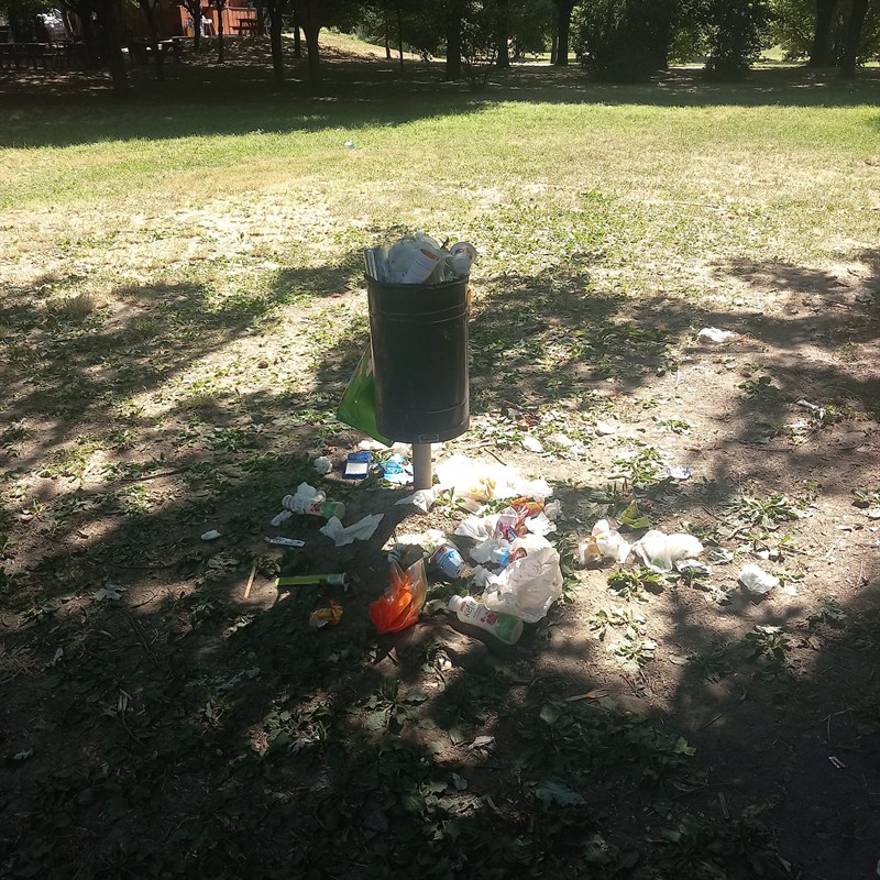 La situazione di stamani mattina al Parco Pertini