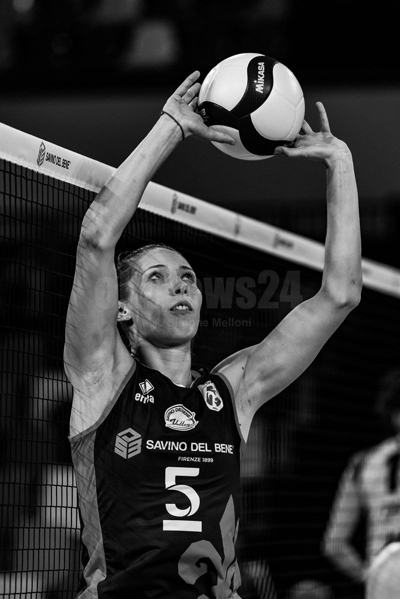 La giocatrice della Savino Del Bene Scandicci Ofelia Malinov.