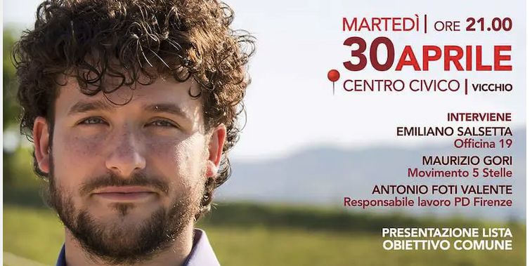 30 aprile - La presentazione a Vicchio di Obiettivo Comune