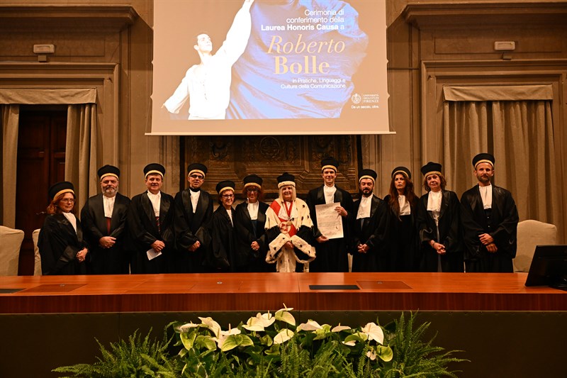 La cerimonia di Roberto Bolle