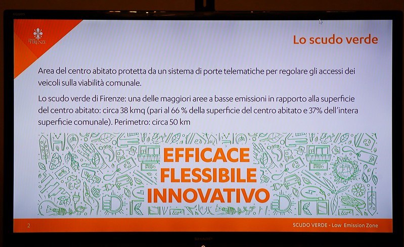 Una slide della presentazione odierna