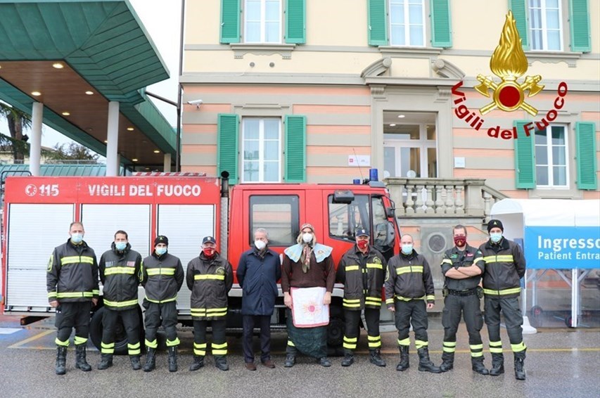 Vigili del Fuoco Befana 2020 al Meyer