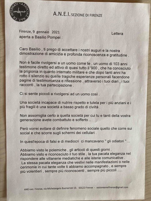 Le lettere a Nonno Basilio