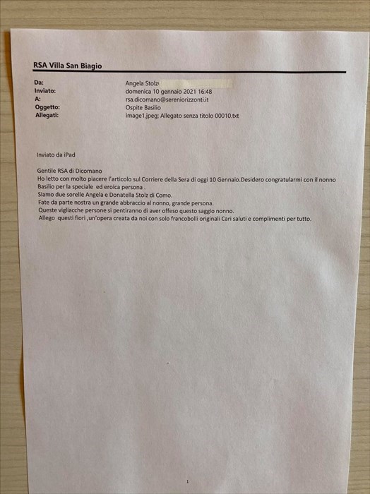 Le lettere a Nonno Basilio