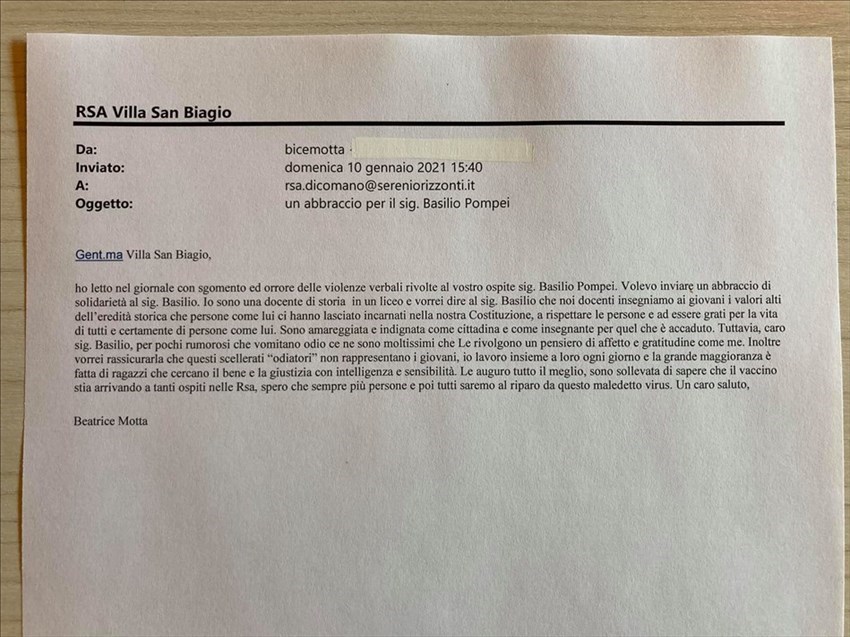 Le lettere a Nonno Basilio