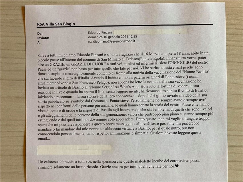 La lettera di Edoardo