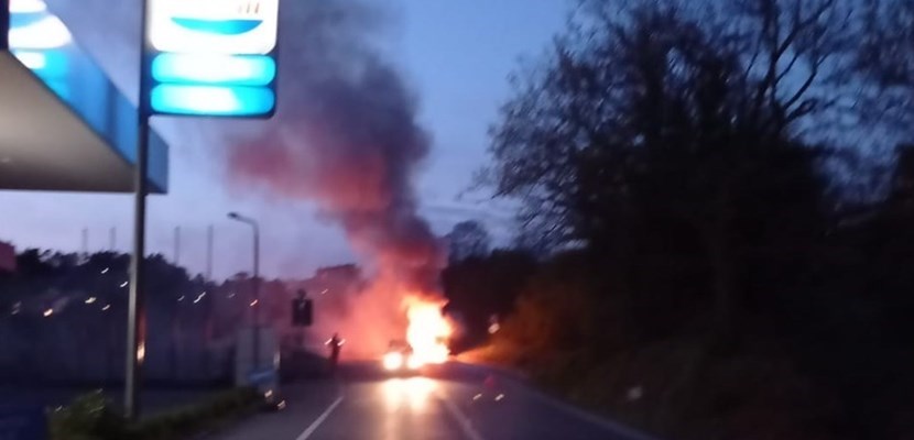 L'incendio sulle Croci