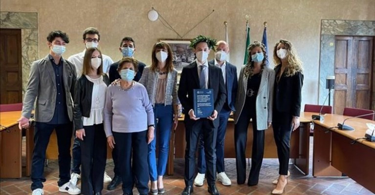 Mattia Zoni, neolaureato a Villa Arrivabene