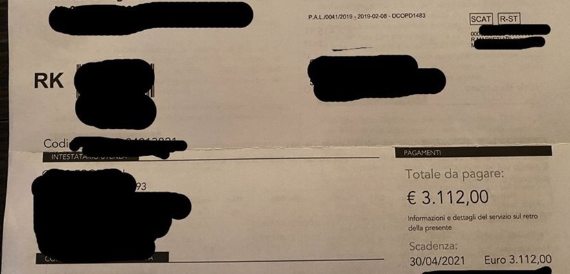 Una cartella Tari da 3mila euro in un comune del fiorentino