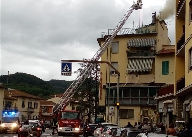 Incendio girarrosto sieci