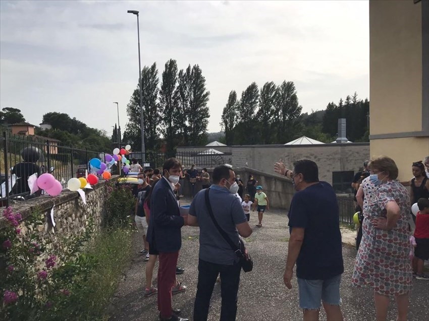 Manifestazione contro la chiusure della Scuola d'Infanzia alle Caldine