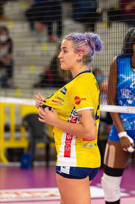 La palleggiatrice della Delta Despar Trentino August Raskie (2).