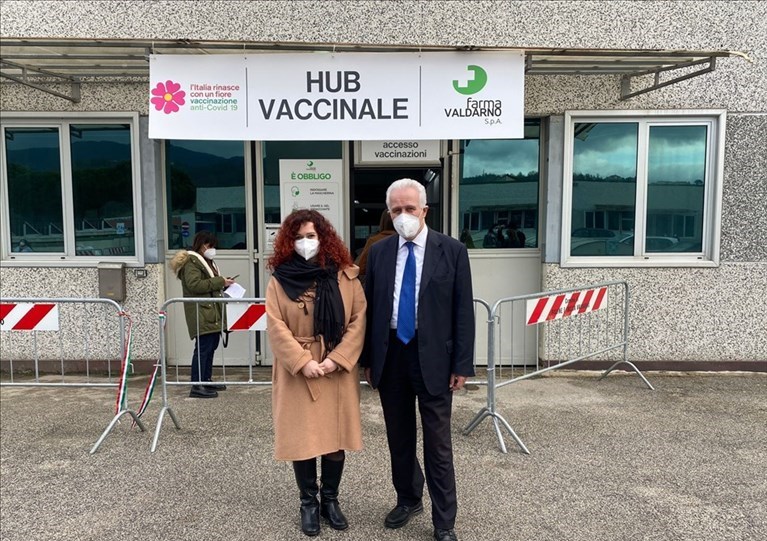Figline, inaugurato il nuovo hub vaccinale. Il commento del Sindaco Mugnai