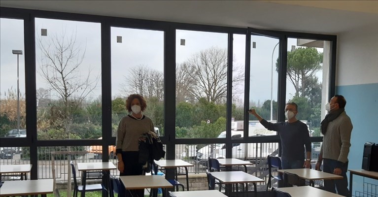 il sopralluogo del sindaco