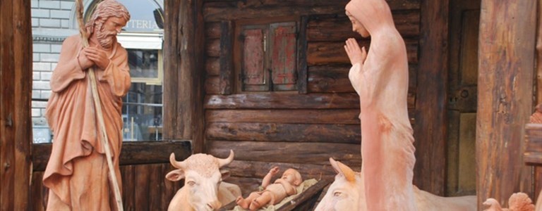 il presepe davanti al Duomo