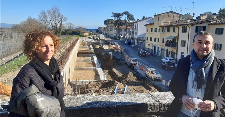 il sopralluogo del Sindaco